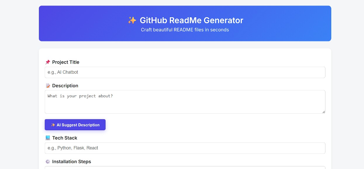 README Output Screenshot